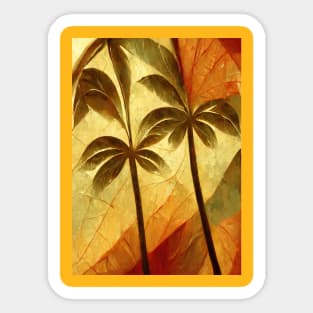 Tropical palm 1 Sticker